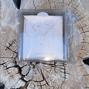 NIB Antler silver color 18 in necklace & earrings